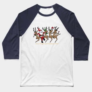 Dancing Christmas Vibes Baseball T-Shirt